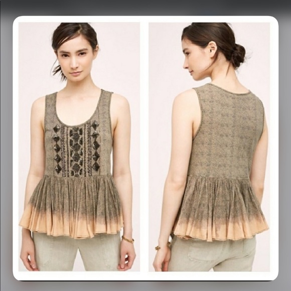 Anthropologie Tops - ANTHRO Akemi & Kin beaded swing tank